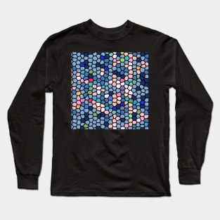 Painted Glass of Abstract Lines Of Soft Colors Long Sleeve T-Shirt